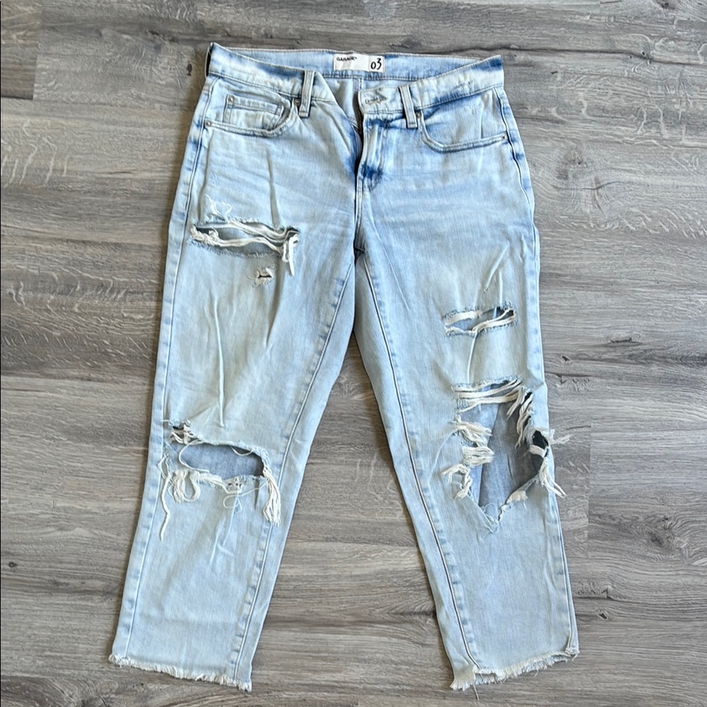 Garage Distressed Light Blue Jeans